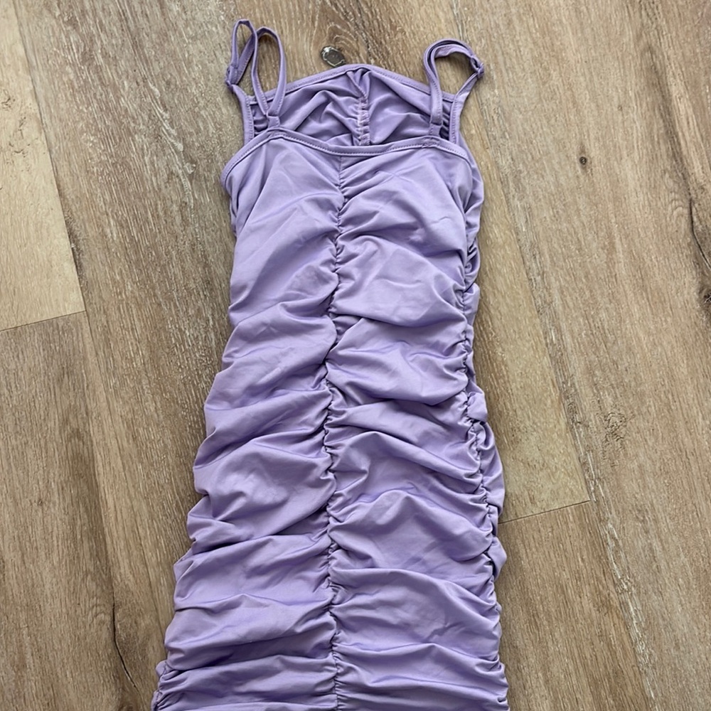 SHEIN Lilac Ruched Dress size 8
